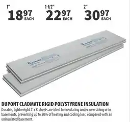 Co-op Dupont cladmate rigid polystyrene insulation offer