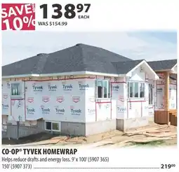 Co-op Co-op tyvek homewrap offer
