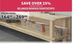 Co-op Belanger wooden countertops! offer