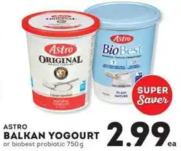 IGA Astro balkan yogourt offer