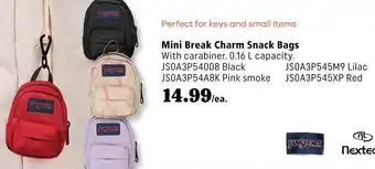 JANSPORT Mini Break Charm Snack Bags