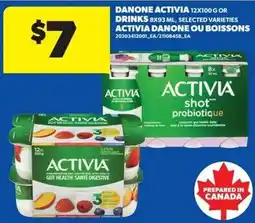 Real Canadian Superstore Danone activia or drinks offer