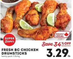 IGA Fresh bc chicken drumsticks offer