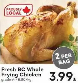 IGA Fresh BC Whole Frying Chicken offer