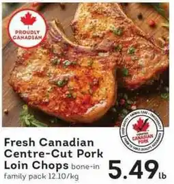IGA Fresh Canadian Centre-Cut Pork Loin Chops offer