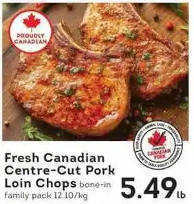 IGA Fresh Canadian Centre-Cut Pork Loin Chops offer