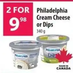 Co-op Philadelphia Cream Cheese or Dips offer