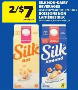 Real Canadian Superstore Silk non-dairy beverages offer