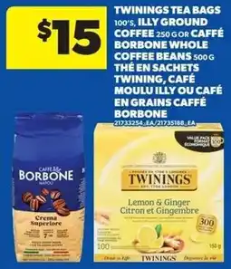 Real Canadian Superstore Twinings tea bags, illy ground coffee or caffé borbone whole coffee beans offer
