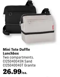 Covey Basics Mini Tote Duffle Lunchbox offer
