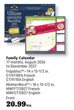 Covey Basics Mother Word Family Calendar offer