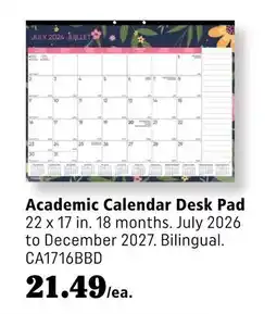 Covey Basics Academic Calendar Desk Pad offer