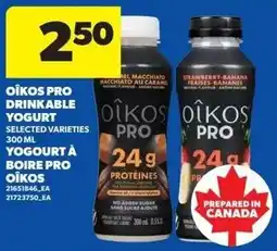 Real Canadian Superstore Oikos pro drinkable yogurt offer
