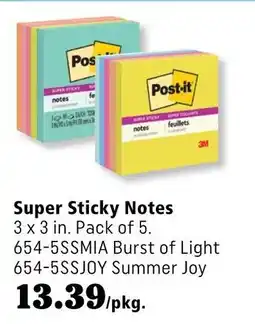 Covey Basics Post-it Super Sticky Notes offer