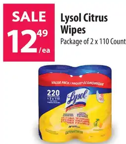 Co-op Lysol Citrus Wipes offer