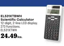 Covey Basics EL531XTBWH Scientific Calculator offer