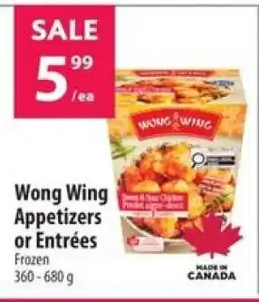 Co-op Wong Wing Appetizers or Entrées offer