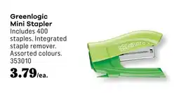 Covey Basics Greenlogic Mini Stapler offer