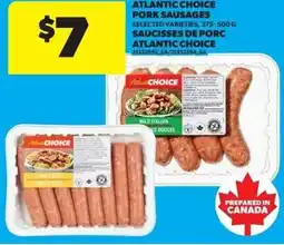 Real Canadian Superstore Atlantic choice pork sausages offer