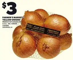 Loblaws Farmer's market yellow onions offer