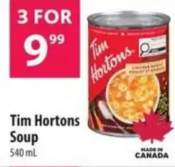 Co-op Tim Hortons Soup offer