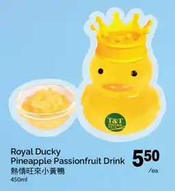 T&T Supermarket Royal Ducky Pineapple Passionfruit Drink offer