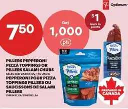 Real Canadian Superstore Pillers pepperoni pizza toppings or pillers salami chubs offer