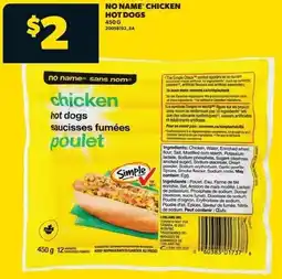 Real Canadian Superstore No name chicken hot dogs offer