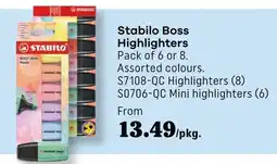 Covey Basics Stabilo Boss S7108-QC Highlighters (8) offer