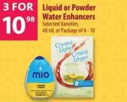 Co-op Liquid or Powder Water Enhancers offer