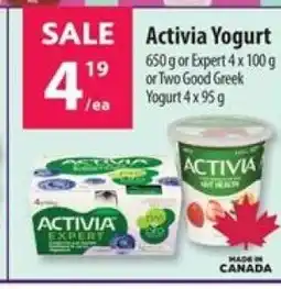 Co-op Activia Yogurt offer