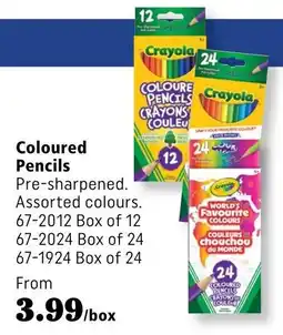Covey Basics Crayola Coloured Pencils offer