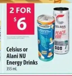 Co-op Celsius or Alani NU Energy Drinks offer