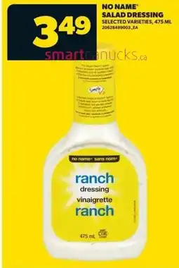 Real Canadian Superstore No name salad dressing offer