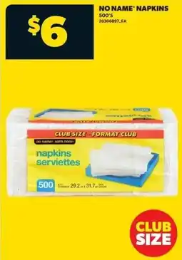 Real Canadian Superstore No name napkins offer