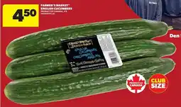 Real Canadian Superstore Farmer's marke english cucumbers offer