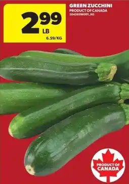 Real Canadian Superstore Green zucchini offer