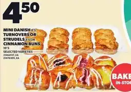 Loblaws Mini danish turnovers or strudels or cinnamon buns offer
