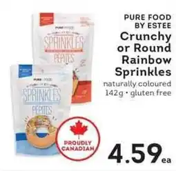 IGA Pure Food By Estee Crunchy or Round Rainbow Sprinkles offer