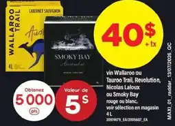 Maxi Tauroo Trail, Revolution, Nicolas Laloux ou Smoky Bay rouge ou blanc offer