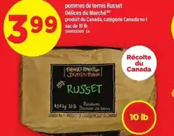 Maxi Pommes de terres Russet Délices du Marché offer