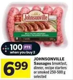 Co-op JOHNSONVILLE Sausages offer