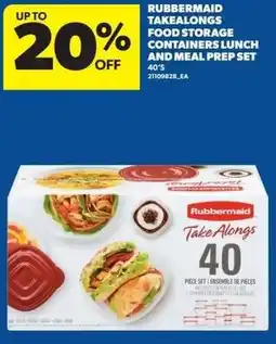 Real Canadian Superstore Rubbermaid takealongs food storage containers lunch and meal prep set offer
