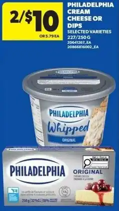 Real Canadian Superstore Philadelphia cream cheese or dips offer
