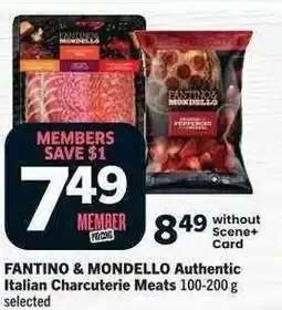 Co-op FANTINO & MONDELLO Authentic Italian Charcuterie Meats offer