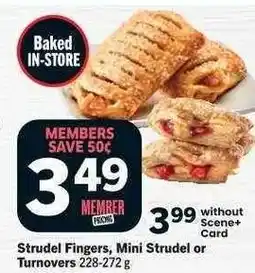 Co-op Strudel Fingers, Mini Strudel or Turnovers offer