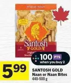 Co-op SANTOSH GOLD Naan or Naan Bites offer