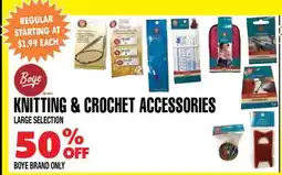 Len's Mill Stores BOYE KNITTING & CROCHET ACCESSORIES offer