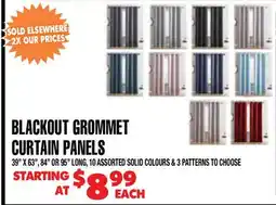 Len's Mill Stores BLACKOUT GROMMET CURTAIN PANELS offer