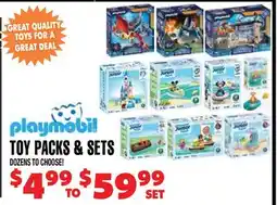 Len's Mill Stores PLAYMOBIL TOY PACKS & SETS offer